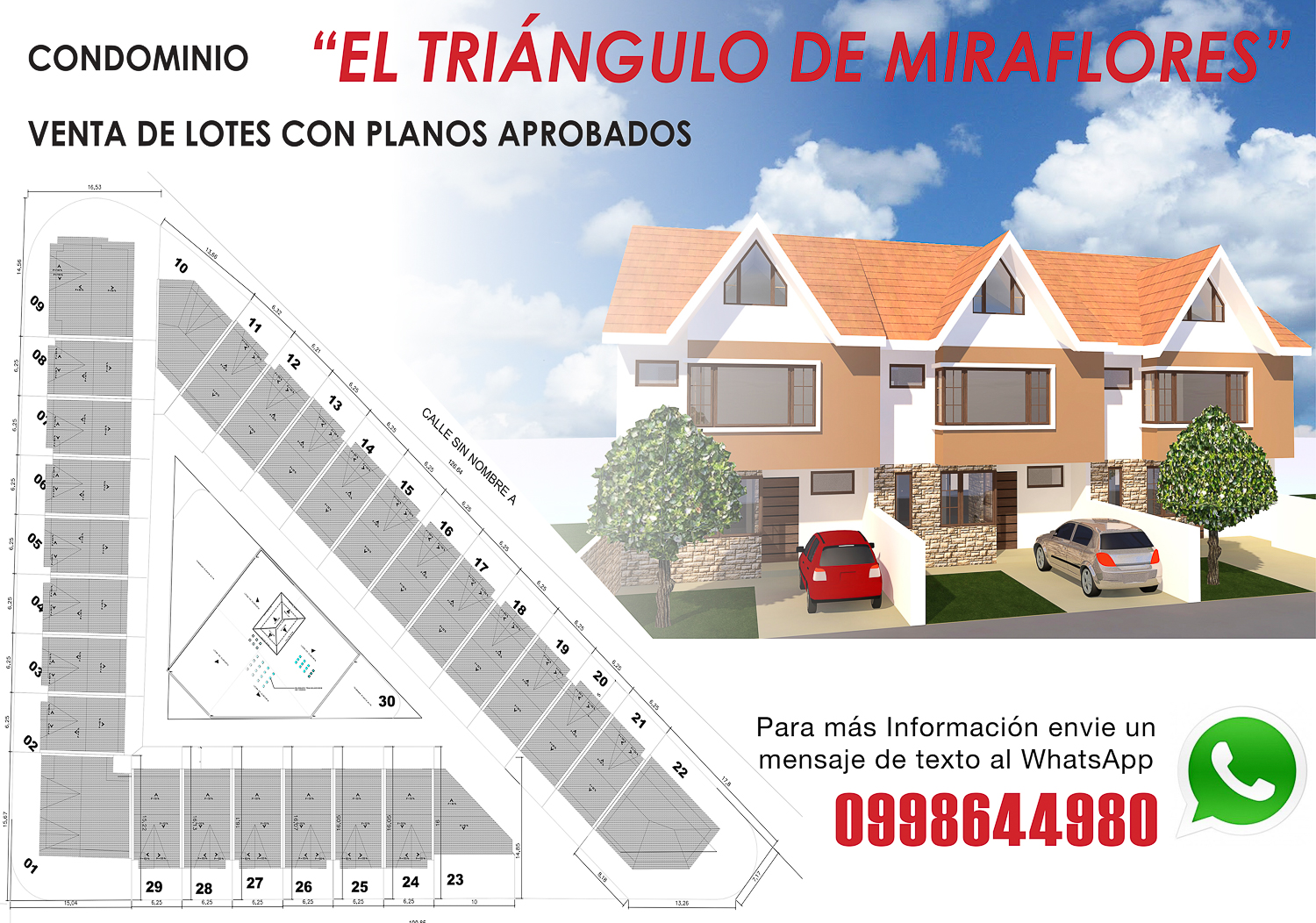 Vendo Lotes individuales con Planos aprobados sector Miraflores