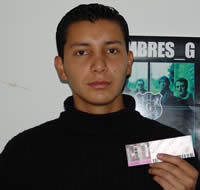 Ganador de una entrada al concierto de Hombres G