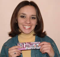 Ganadora de una entrada al concierto de Hombres G